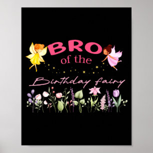 Póster Hermano de la Hada de Cumpleaños Niña Mágica Famil