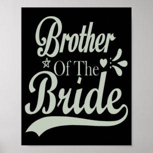 Póster Hermano De La Novia Soltero Nupcial Despedida De S