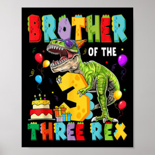 Póster Hermano De La Triple Dinosaurio De Noviembre