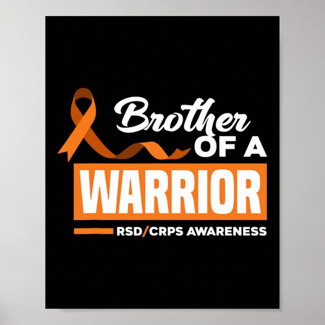 Póster Hermano De Un Guerrero Apoyando A RSD CRPS Aw (Frente)