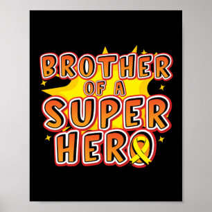 Póster Hermano De Una Superheroína Concienciación Sobre E
