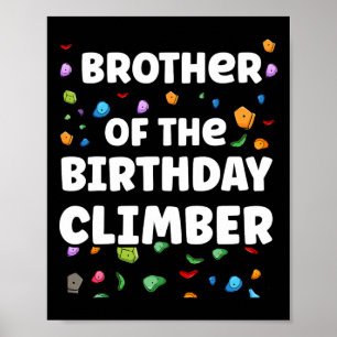 Póster Hermano Del Cumpleañero Subiendo Ropa Familiar a J