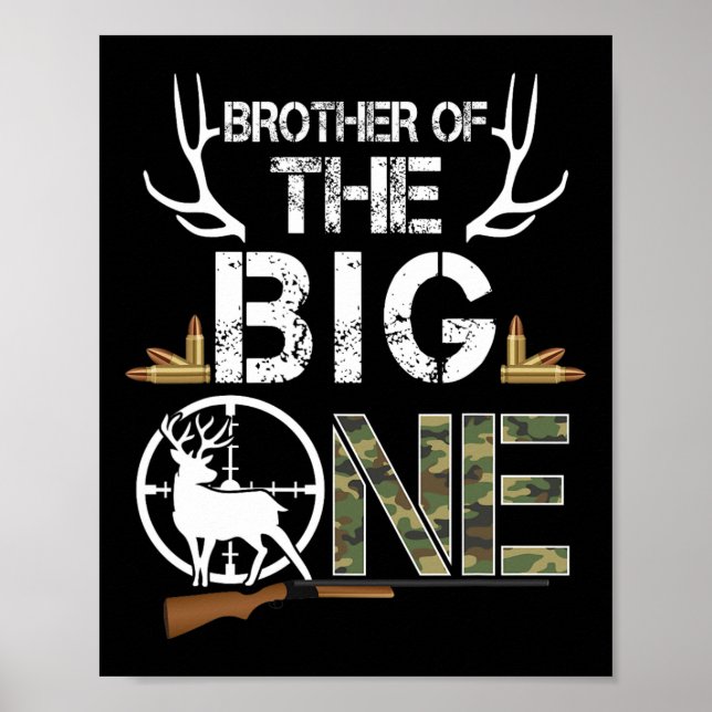 Póster Hermano Del Niño De Un Aniversario, Deer Hunter Ca (Frente)