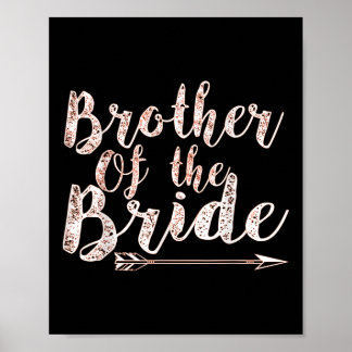 Póster Hermano Del Partido De La Soltera Boda De Bride Gr