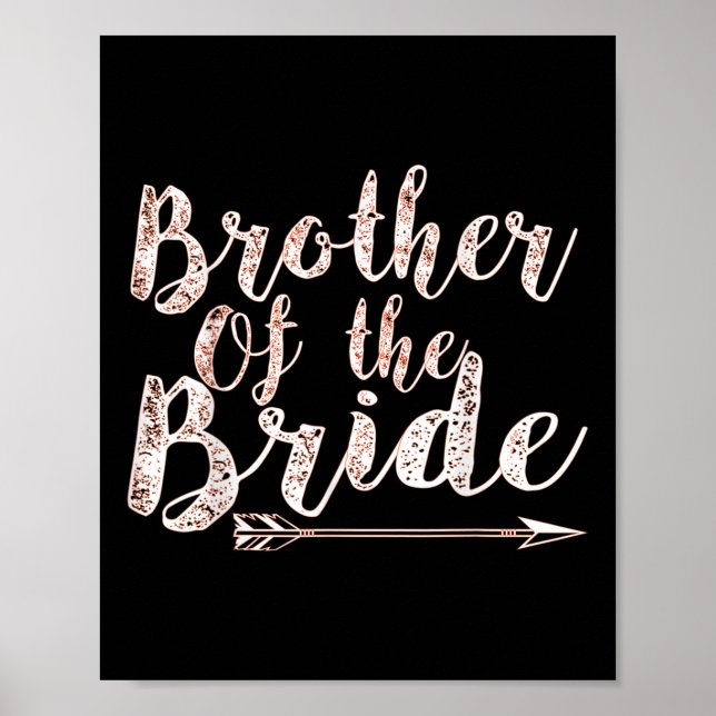 Póster Hermano Del Partido De La Soltera Boda De Bride Gr (Frente)