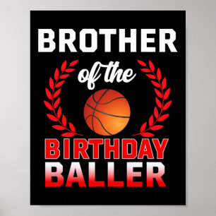 Póster Hermano Del Tema Del Cumpleaños Byller Bysketbyll 