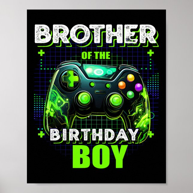 Póster Hermano Del Video Familiar De Cumpleaños (Frente)