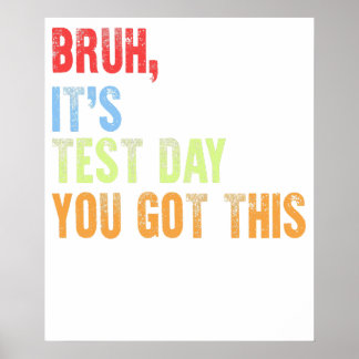 Póster hermano, es día de examen