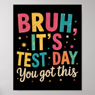 Póster Hermano Es Día De Examen Tú Puedes Día De Pruebas