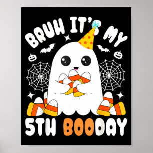 Póster Hermano Es Mi 5to Día de Boo, Funny Halloween Fant