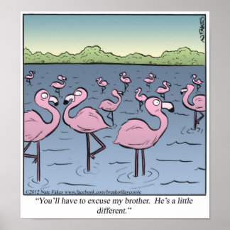 Póster Hermano Flamingo