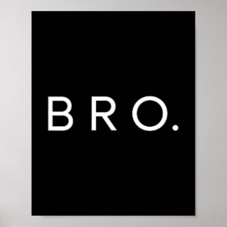 Póster Hermano Letra Minimalista Hermano Hermana