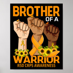 Póster Hermano Mano De Un Guerrero Rsd Crps Sensibilizaci