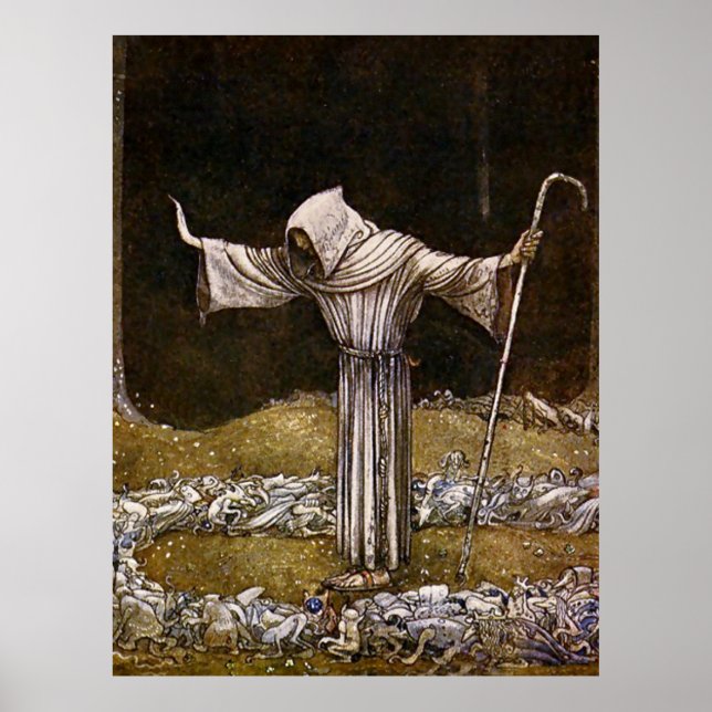 Póster “Hermano Martin” Acuarela de John Bauer (Frente)
