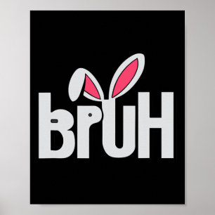 Póster Hermano Meme Divertido Saludo Hermano Adolescentes