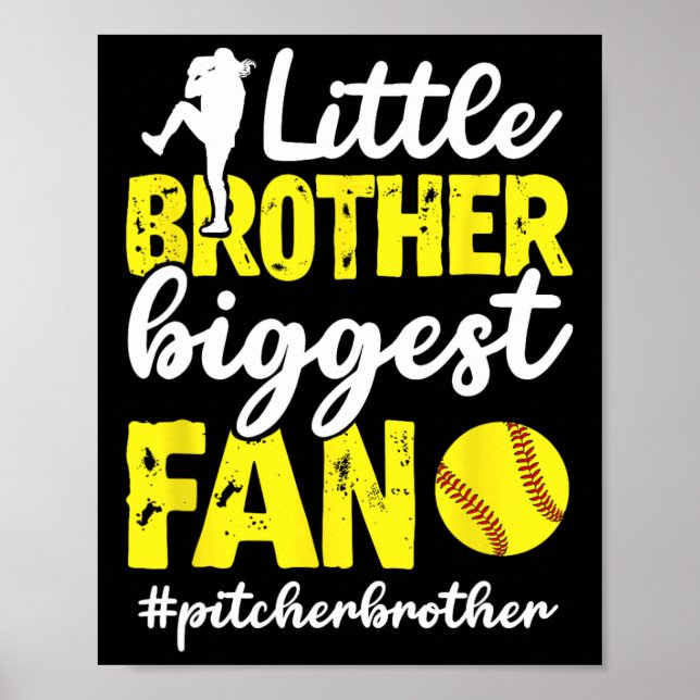 Póster Hermano Menor Softll Lanzador Hermano Softll Pitch (Frente)