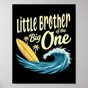 Póster Hermano Menor Surfista Del Primero Cumpleaños