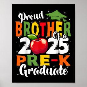 Póster Hermano Orgulloso y Divertido de un Graduado de Pr