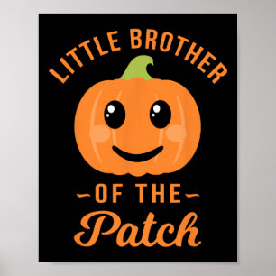 Póster Hermano Pequeño De La Calabaza De Parche Halloween