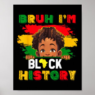 Póster Hermano soy el Mes de la Historia Negra hombres af