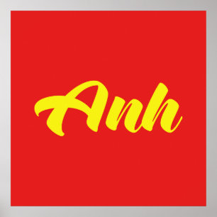 Póster Hermano Vietnamita - Anh ~ Tien Viene Idioma