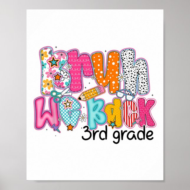 Póster Hermano Volvemos 3er Grado Primer Día De Clases De (Frente)