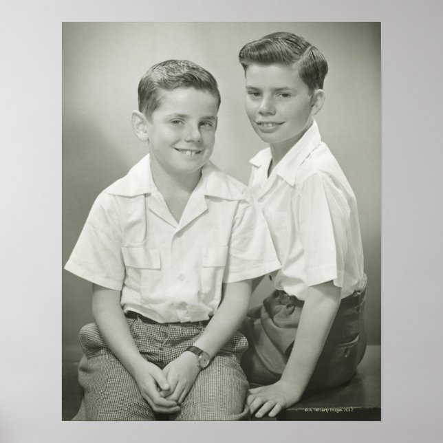 Póster Hermanos en estudio (Frente)