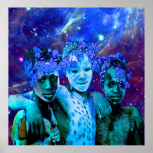 Póster Hermanos Estelares Africanos