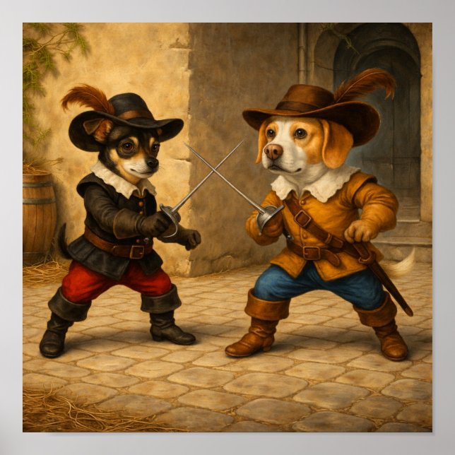 Póster "Hermanos Mosqueteros" (Frente)