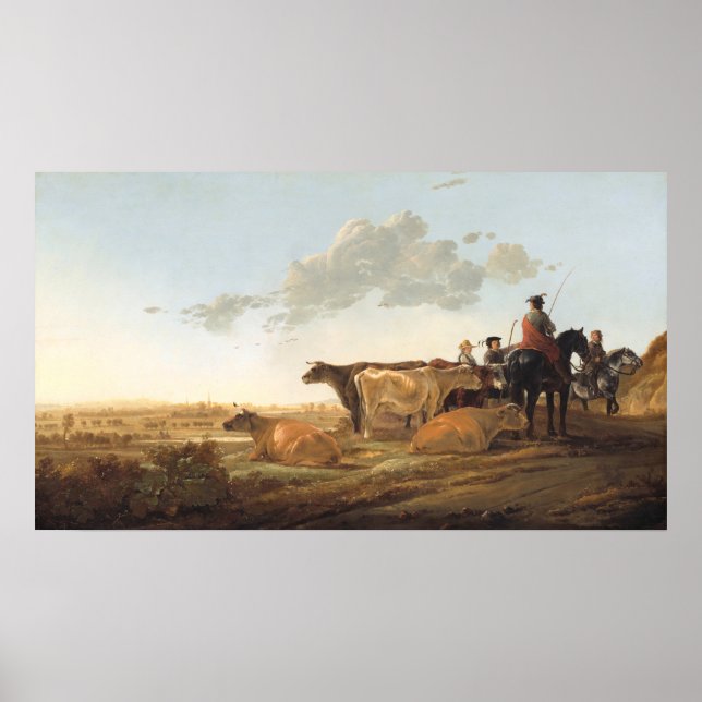 Póster Hermanos - Poster Bella Artes de Aelbert Cuyp (Frente)