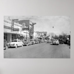 Póster Hermiston, fotografía de la opinión de calle