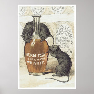 Póster Hermitage Sour Mash Whiskey