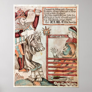 Póster Hermod astride Sleipnir