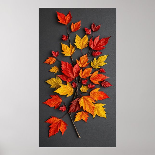 Póster Hermosa applique de otoño (Frente)