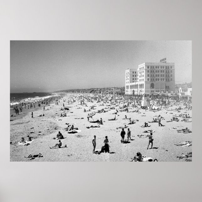 Póster Hermosa Beach, Los Ángeles, California, 1951 (Frente)