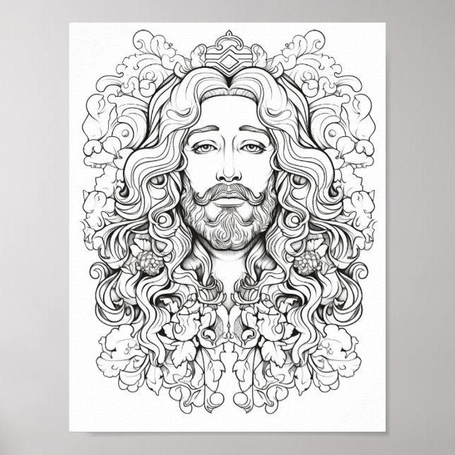 Póster Hermosa Biblia Adulta con colores (Frente)