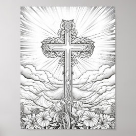 Póster Hermosa Biblia Adulta con colores