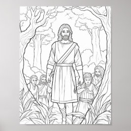 Póster Hermosa Biblia Adulta con colores