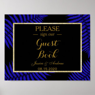 Póster Hermosa Boda de Bracken de la Hoja Azul