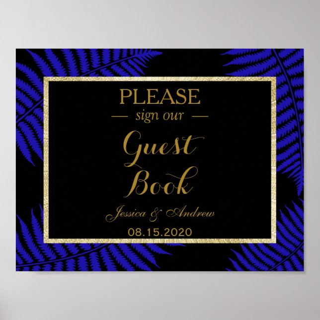 Póster Hermosa Boda de Bracken de la Hoja Azul (Frente)