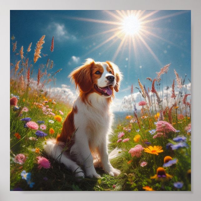 Póster Hermosa Bretaña Spaniel (Frente)
