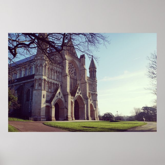 Póster Hermosa catedral europea (Frente)