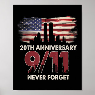 Póster Hermosa celebración del 21º aniversario del Día de