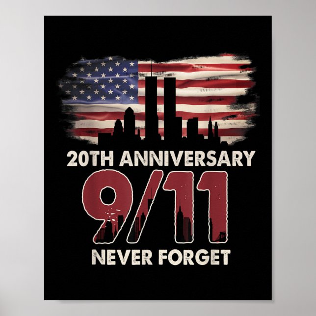 Póster Hermosa celebración del 21º aniversario del Día de (Frente)