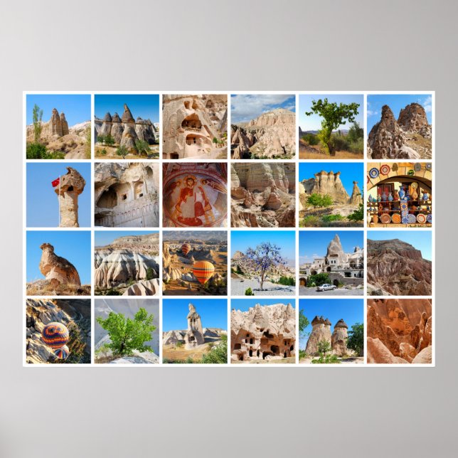Póster Hermosa colección de Cappadocia (Frente)