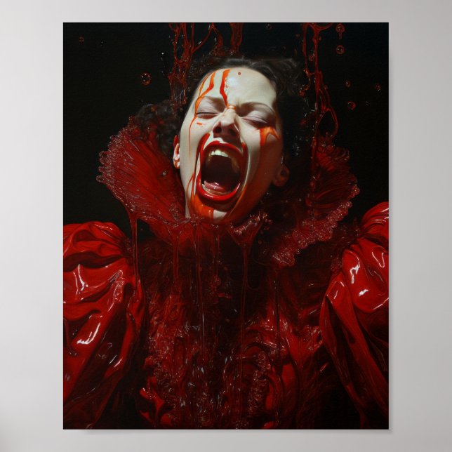 Póster Hermosa condesa de Bathor del siglo XVII, que enar (Frente)