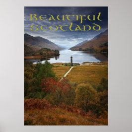 Póster Hermosa Escocia, Monumento Glenfinnan