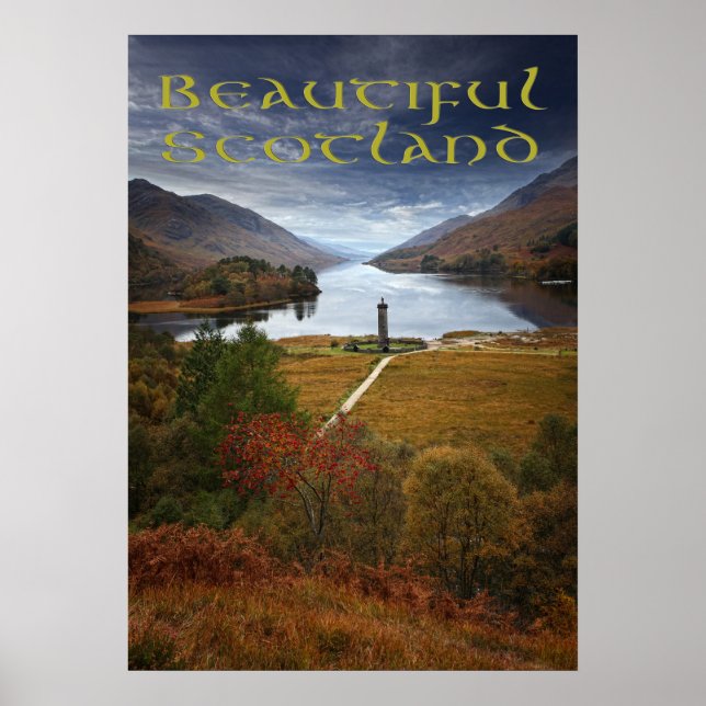 Póster Hermosa Escocia, Monumento Glenfinnan (Frente)
