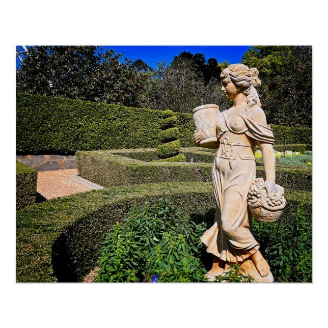 Póster Hermosa estatua en Queens Park Toowoomba (Anverso)