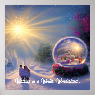 Póster Hermosa fantasía en la festividad del glóbulo de n